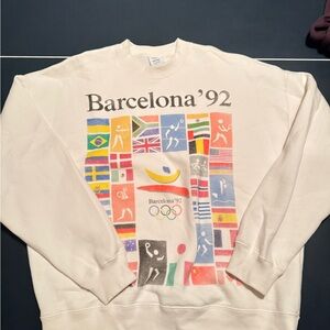 Heritage Barcelona '92 White Crewneck Sweater